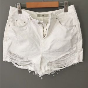TopShop High Waist Denim Shorts